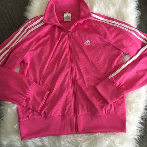 adidas Tops - Women's pink adidas zip up sweater